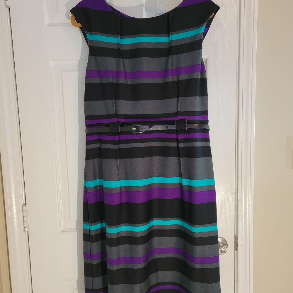 Soho Apparel striped sheath dress.